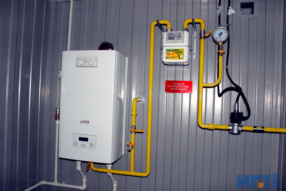 ПГБ Пункт газорегуляторный блочный Узел обогрева блоков котельная в составе ПГБ