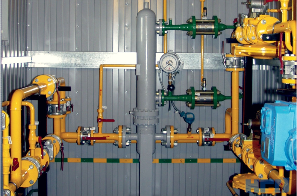 Узел подогрева газа в составе ПГБ Узел подогрева газа в составе ПГБ