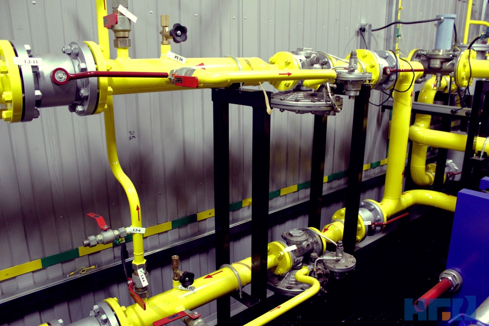 Узел редуцирования давления газа в структуре ПГБ Узел редуцирования давления газа в составе ПГБ