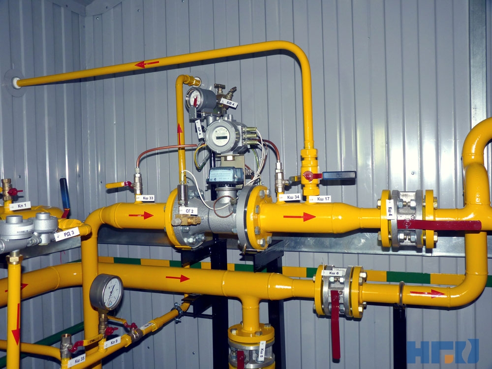 Узел учета расхода газа в структуре ПГБ Узел учета расхода газа в составе ПГБ